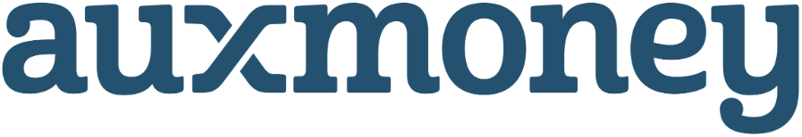 Das Logo von auxmoney - einem Partner von finanzcheckPRO